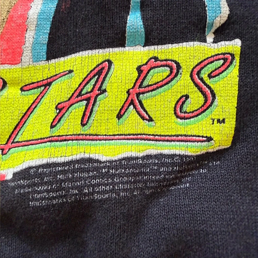 Vintage WWF Superstars Sweatshirt Hulk Hogan Kids Black‎ Crewneck USA